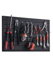 VEVOR 2 x 4 ft Slat Wall Paneling PVC Black Garage Slatwall with Modular Design