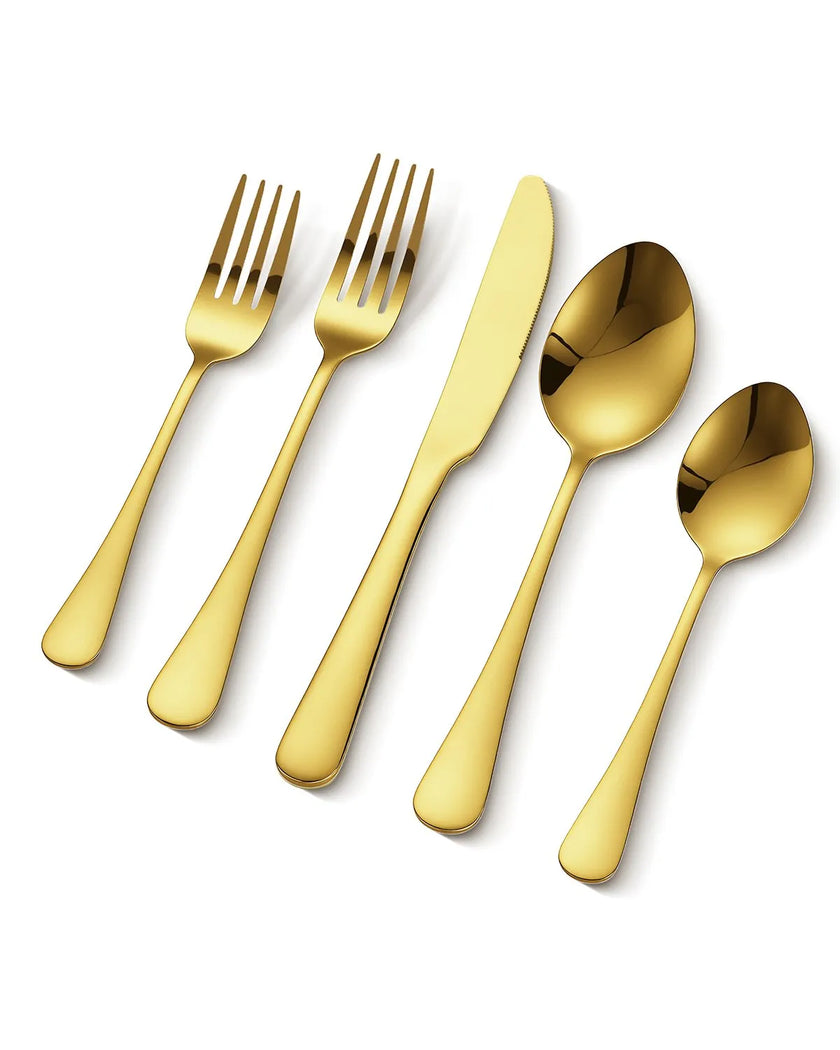 VEVOR 100-Piece Silverware Set Stainless Steel Cutlery Flatware Utensils for 20