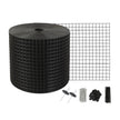 VEVOR 6 inch x 100ft Solar Panel Bird Guard, Critter Guard Roll Kit with 60pcs Stainless Steel Fasteners, Solar Panel Guard with Rust-proof PVC Coating, 1/2 inch Wire Roll Mesh
