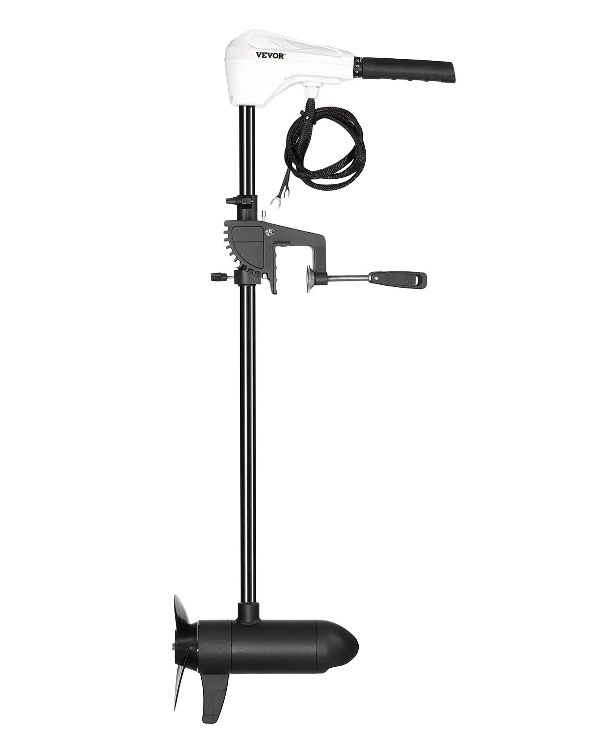 VEVOR 55lb 12V Thrust Electric Trolling Motor Saltwater Trolling Boat Engine