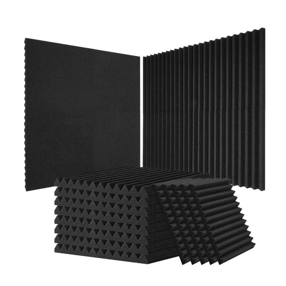 VEVOR Acoustic Foam Panels 52 Pack 12 x 12 x 1 in for Studio Wall and Ceiling