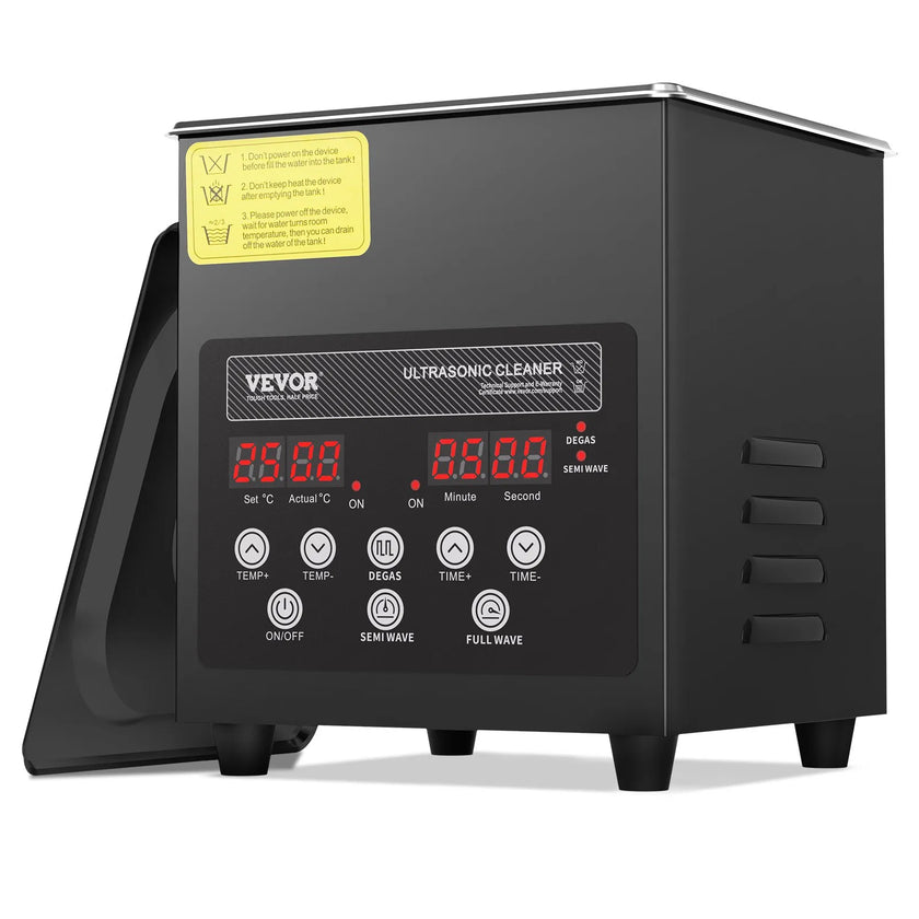 VEVOR 2L Ultra Sonic Cleaner Cleaning Machine with Basket Heater and Timer 60W