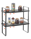 VEVOR 2 Tier Cabinet Organizer Shelf Counter Shelves Steel Storage Spice Rack