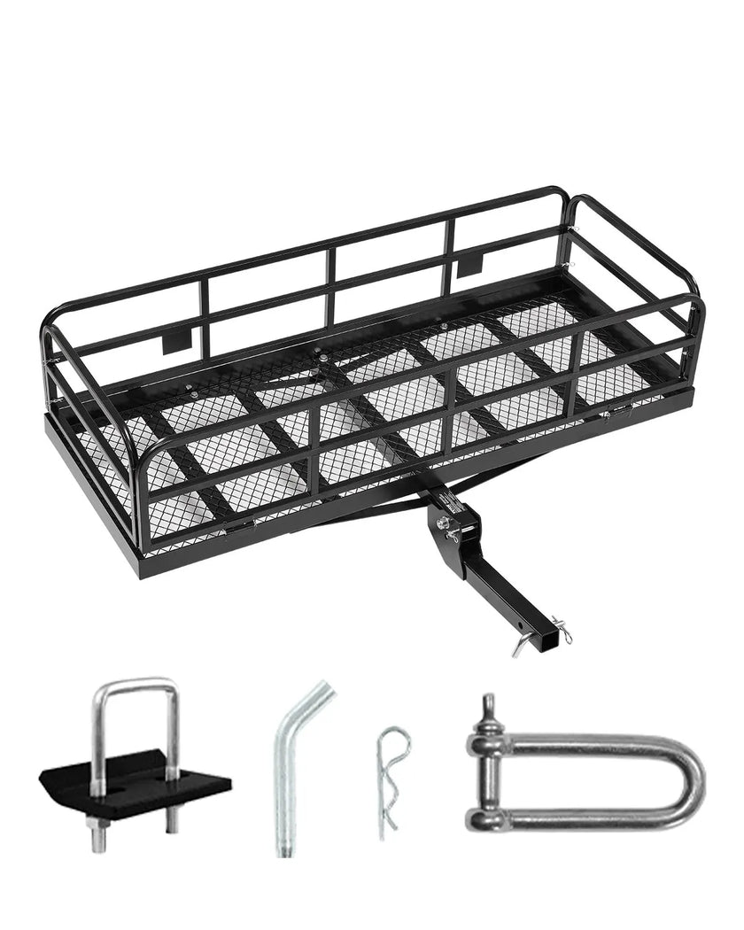 VEVOR 500 lbs Hitch Cargo Carrier Folding Hitch Cargo Carrier for 2