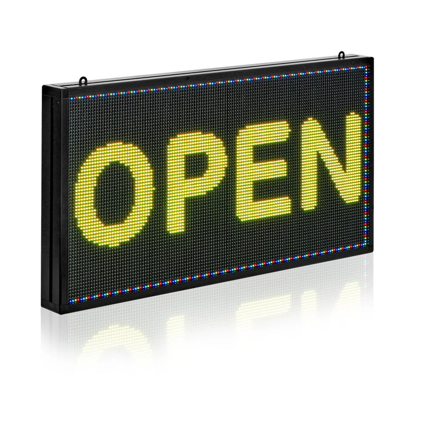 VEVOR 27x14in Programmable LED Sign Digital Scrolling Display Board P5 Fullcolor