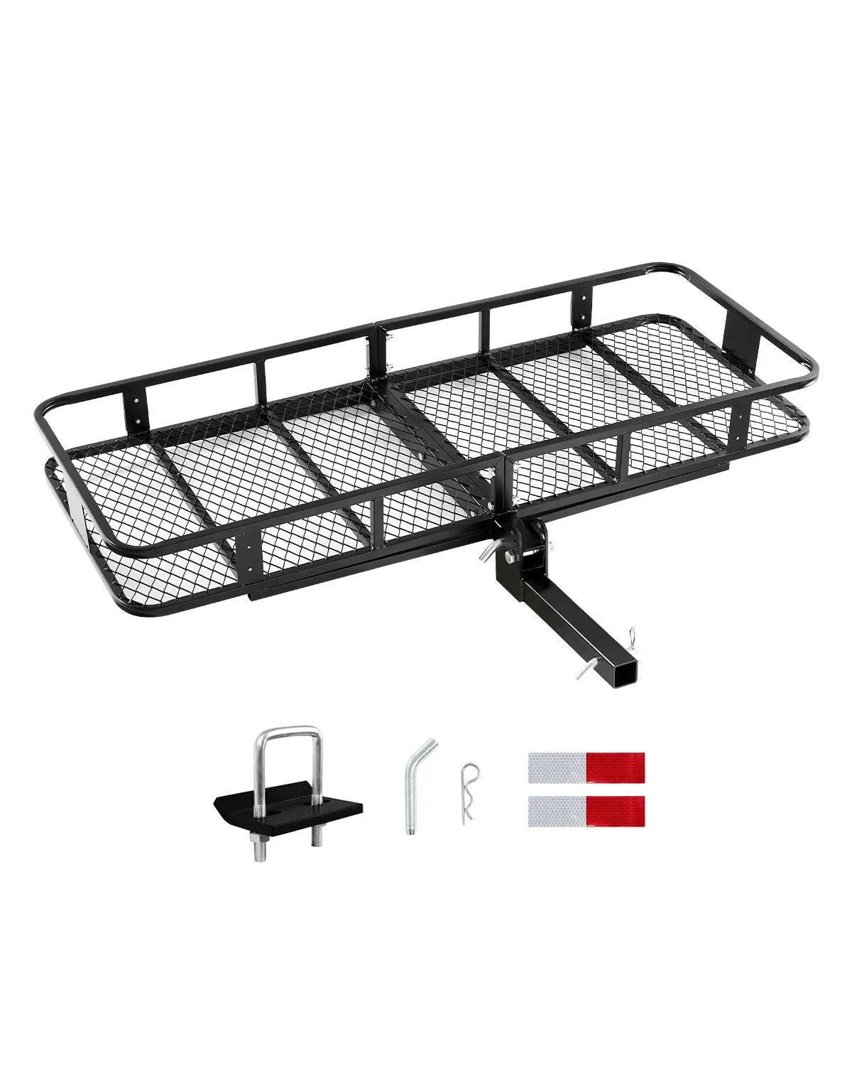 VEVOR 500 lbs Hitch Cargo Carrier Folding Hitch Cargo Carrier with Stabilizer
