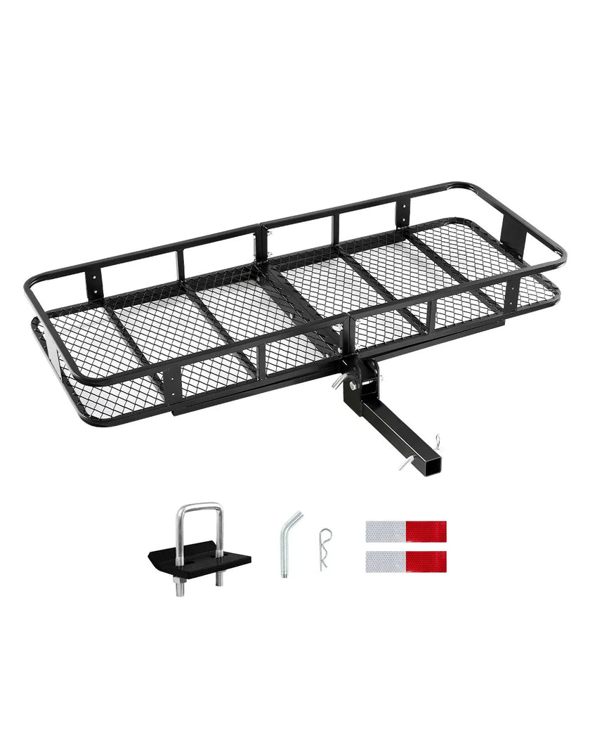 VEVOR 500 lbs Hitch Cargo Carrier Folding Hitch Cargo Carrier with Stabilizer