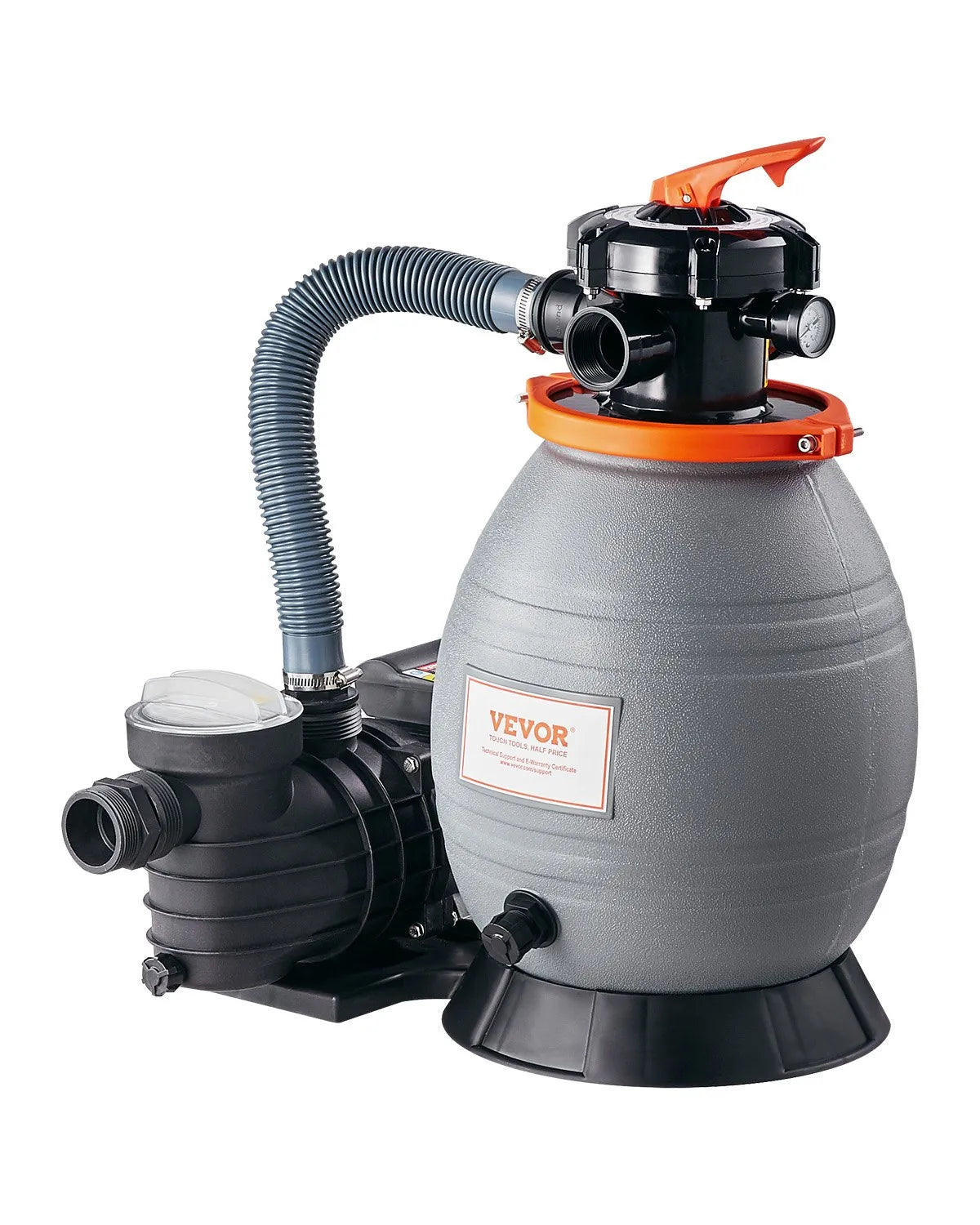 VEVOR 13 in Sand Filter Pump for Above Ground Swimming Pools 3/4 HP 3500 GPH