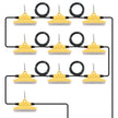 VEVOR 100FT Construction String Lights 150W 15000LM Connectable Waterproof