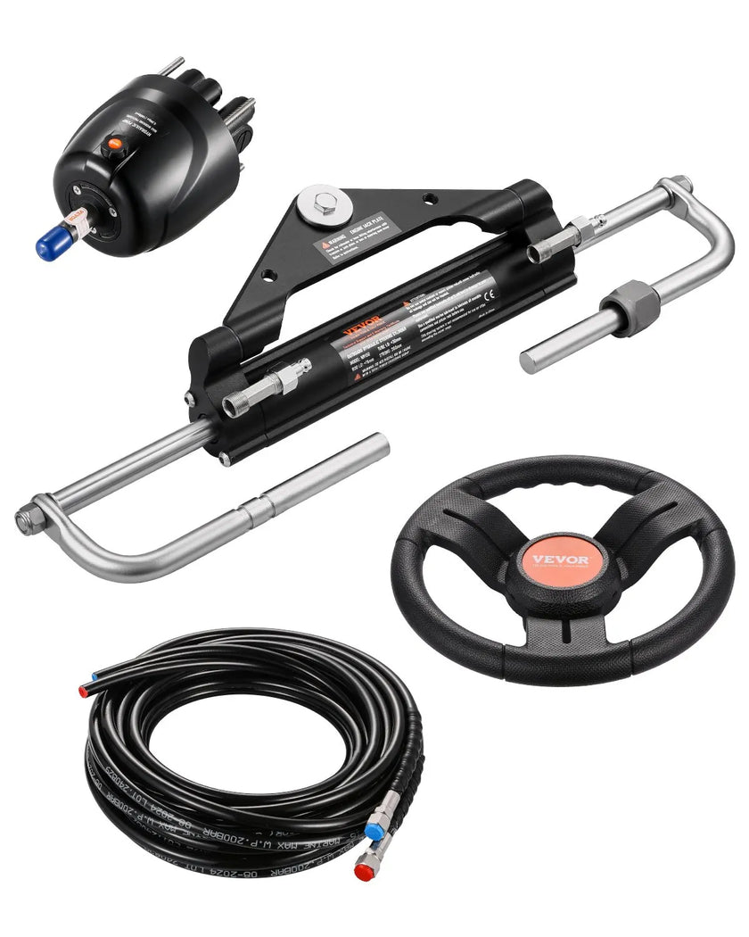VEVOR 150HP Hydraulic Outboard Steering Kit Marine Boat Hydraulic Steering Kit