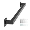 VEVOR 3ft Wall Mounted Stair Handrail Black Iron 250lbs Load Square Tube