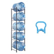 VEVOR 5 Tiers Water Jug Holder Single Row Water Bottle Rack for 5 Bottles Black