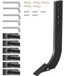 VEVOR 18'' Box Blade Shank Scarifier Shanks Teeth 4 Holes Box Scraper Shank 5pcs