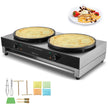 VEVOR 16-Inch Electric Crepe Maker Commercial Crepe Machine 3400W Double Head