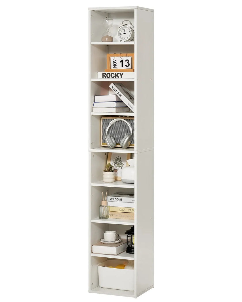 VEVOR 8 Tiers Narrow Bookshelf 71