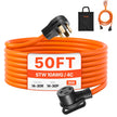 VEVOR 50 ft Dryer Extension Cord 4-Prong NEMA 14-30P to 14-30R Dryer Cord 30A