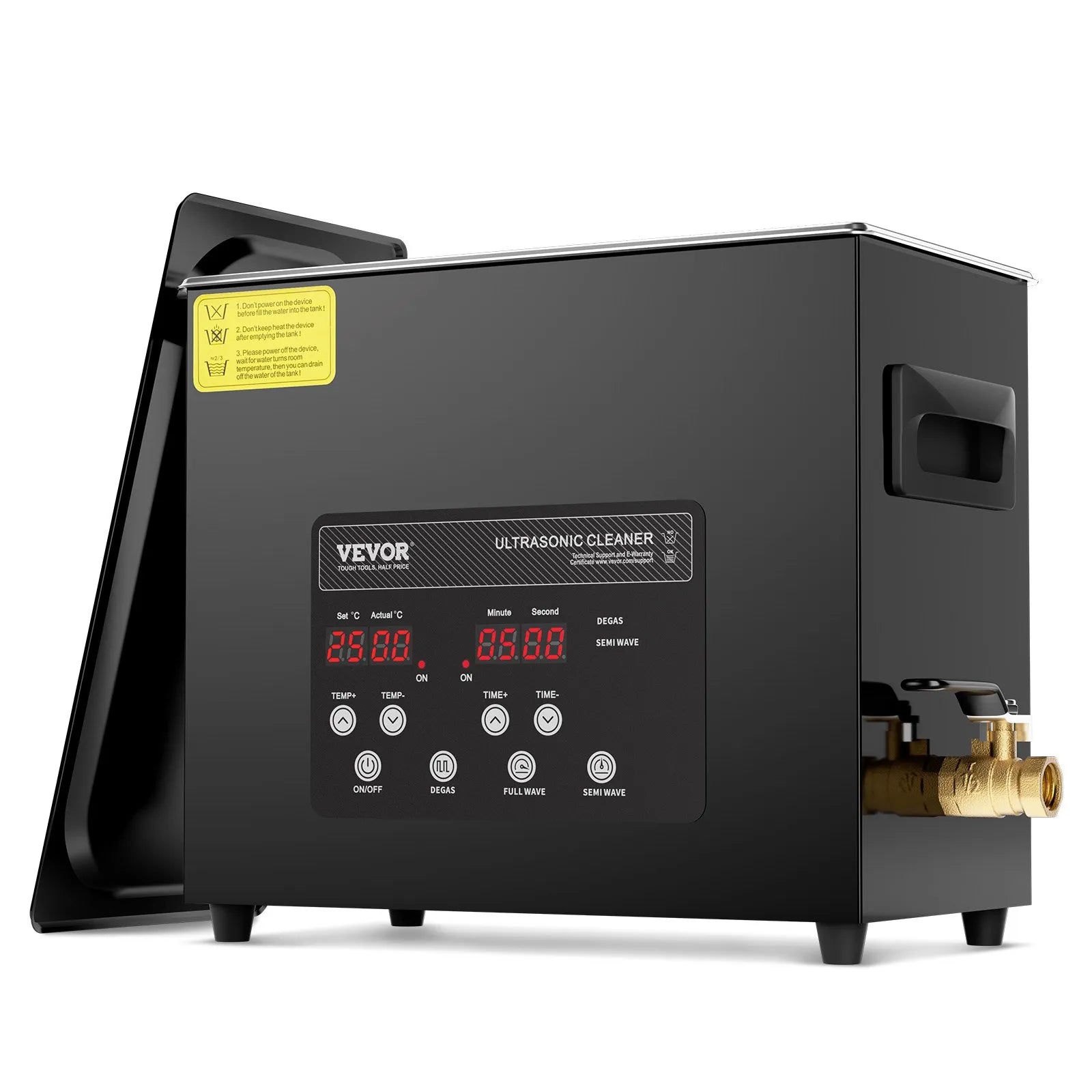 VEVOR 6L Ultra Sonic Cleaner Cleaning Machine with Basket Heater and Timer 180W