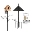 VEVOR 92 Inch Bird Feeding Station 4 Hook Wild Bird Feeder Stand Pole
