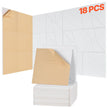 VEVOR 18 Pack Acoustic Wall Panels 11.8 x 11.8 x 0.4 inch Self-Adhesive White