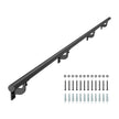 VEVOR 10ft Wall Mounted Stair Handrail Black Aluminum Indoor Outdoor Railing