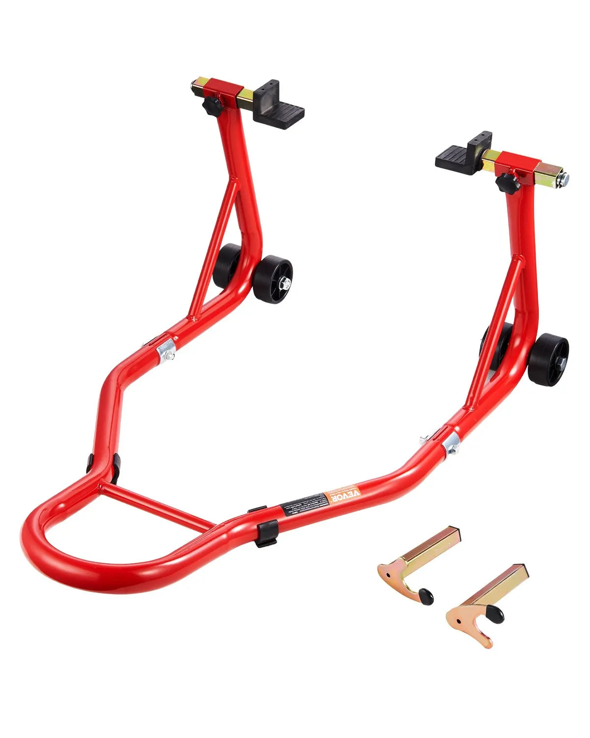 VEVOR Motorcycle Stand Lift 850 lbs Rear Spoolift Paddock Swingarm Arm Red