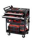 VEVOR 5-Tier Tool Cart on Wheels 400 lb Rolling Work Cart with Drawer & Pegboard
