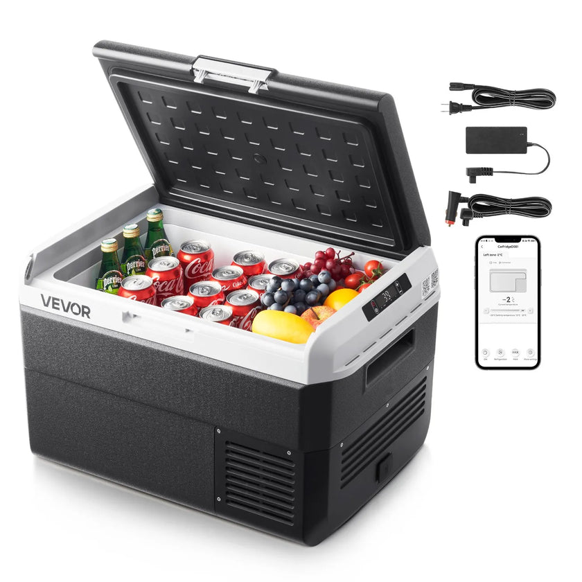 VEVOR 12V Car Refrigerator Portable Freezer 52.8QT Electric Cooler for Camping