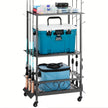 VEVOR 10 Pole Fishing Rod Holder Fishing Rack Cart Organizer for Garage Wheels