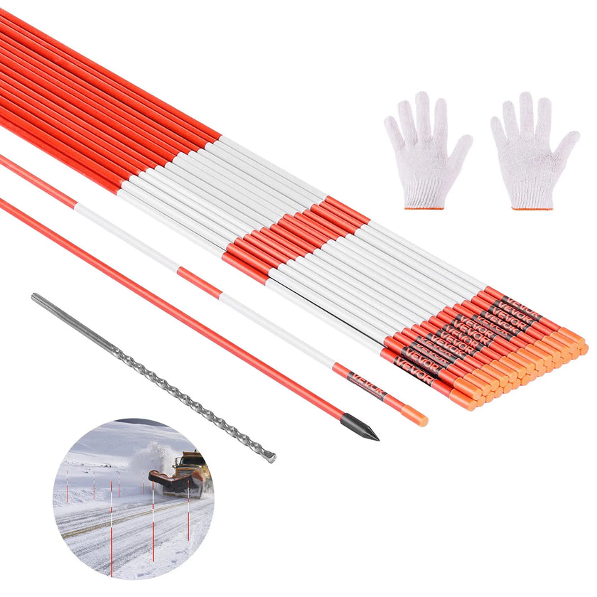 VEVOR 20Pcs Reflective Driveway Markers 5/16