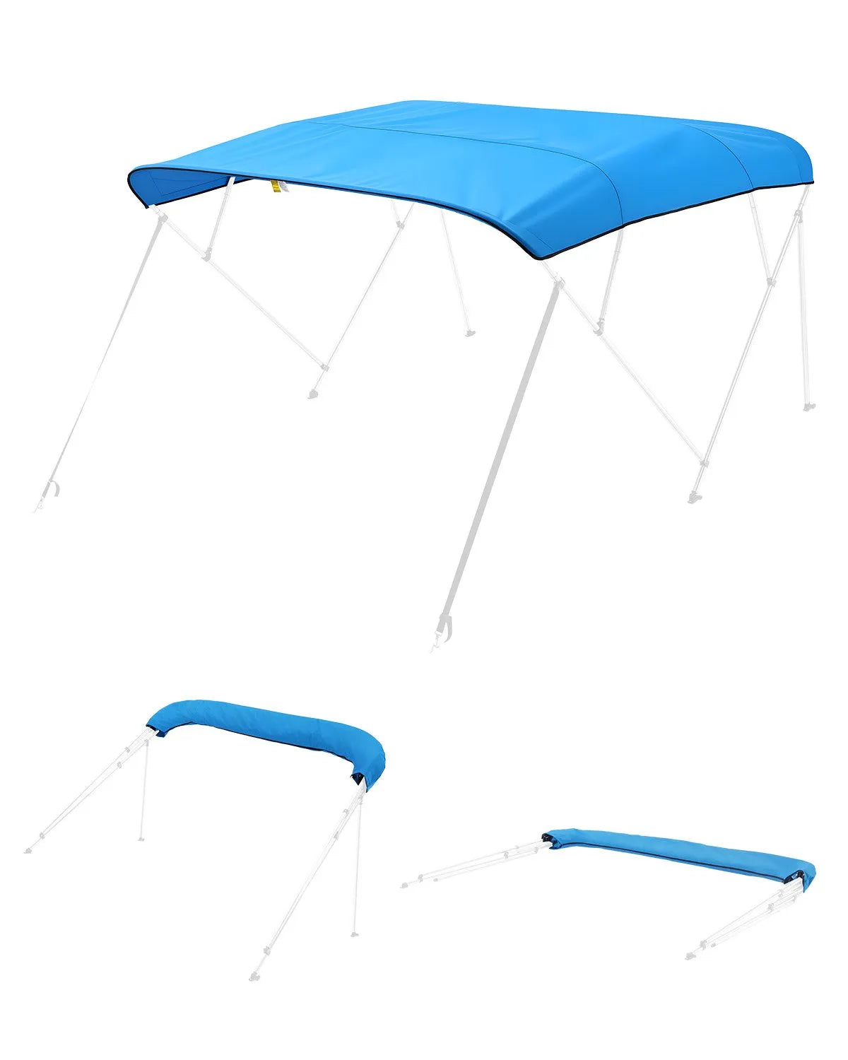 VEVOR 4 Bow Boat Bimini Tops 96