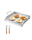 VEVOR 18x16 in Flat Top Griddle Stainless Steel Universal BBQ Grill Pan Cookware