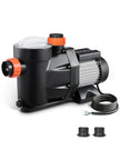 VEVOR 2 HP Above Ground Swimming Pool Pump Single Speed 122 GPM 3450 RPM 220V