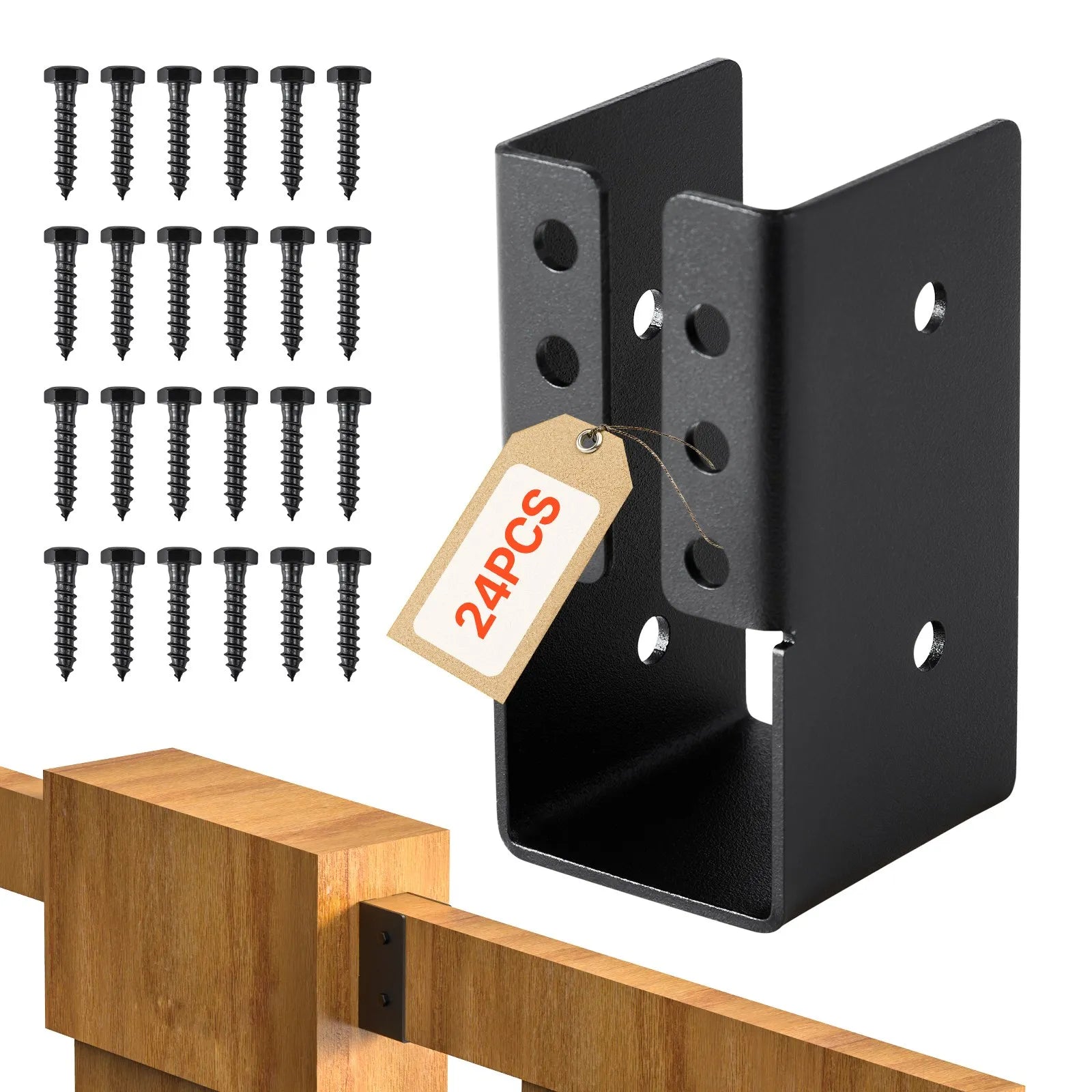 VEVOR 24 Pcs Joist Hangers for 1.93x3.62 In/49x92 mm Beam Concealed Joist Hanger