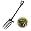 VEVOR 5 Tines Garden Fork Metal Handle 41 in Spading Pitchfork Y Grip Heavy Duty