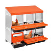 VEVOR 6-Compartment Chicken Nest Box Mental Box with Inclined Nesting Boxes