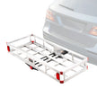 VEVOR 49.4 x 22.4 x 7.1 in Hitch Cargo Carrier, 500lb Capacity Trailer Hitch Mount Aluminum Cargo Basket, Luggage Carrier Rack Fits 2