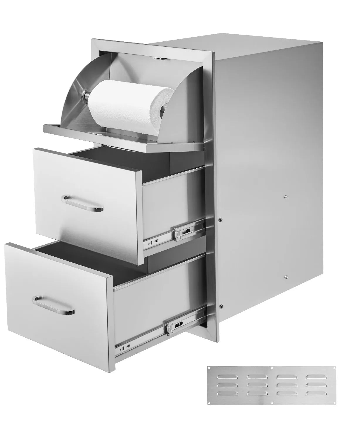 VEVOR Outdoor Kitchen Drawers Triple BBQ Access Drawers Island 16.5x29x20.5 in