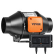 VEVOR 4 Inch Inline Duct Fan HVAC Exhaust Blower Kit EC Variable Speed Control