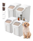 VEVOR 3.5Galx2 + 4.5Galx2 Ingredient Storage Container Airtight Kitchen Bin