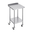VEVOR 24 x 24 x 40 Inch Stainless Steel Work Table, Commercial Food Prep Worktable with Casters, Heavy Duty Prep Worktable, Metal Work Table with Adjustable Height for Restaurant, Home and Hotel