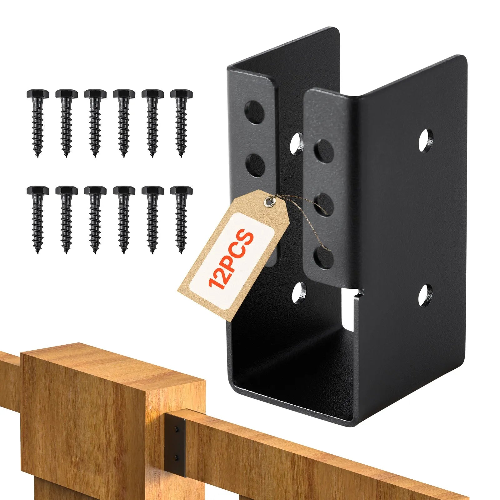 VEVOR 12 Pcs Joist Hangers for 1.93x3.62 In/49x92 mm Beam Concealed Joist Hanger