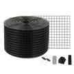 VEVOR 8 inch x 100ft Solar Panel Bird Guard, Critter Guard Roll Kit with 70pcs Stainless Steel Fasteners, Solar Panel Guard with Rust-proof PVC Coating, 1/2 inch Wire Roll Mesh
