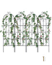 VEVOR 4 Packs Metal Garden Trellis for Climbing Plant Support 71x20 in Rustproof