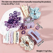 Coffee Series Hair Barrette Combination Set – Plastic Resin Hair Clips for Women