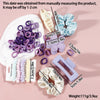 Coffee Series Hair Barrette Combination Set – Plastic Resin Hair Clips for Women