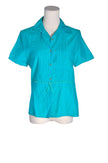 UNBRANDED Women Button Down Tops Regular fit in Green - XXL