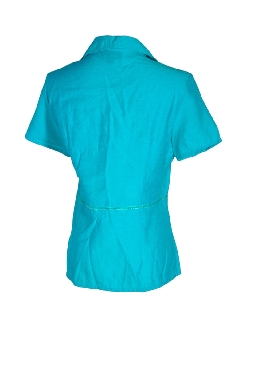 UNBRANDED Women Button Down Tops Regular fit in Green - XXL