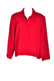 LORI MICHAELS Women Button Down Tops Regular fit in Red - XL