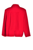 LORI MICHAELS Women Button Down Tops Regular fit in Red - XL