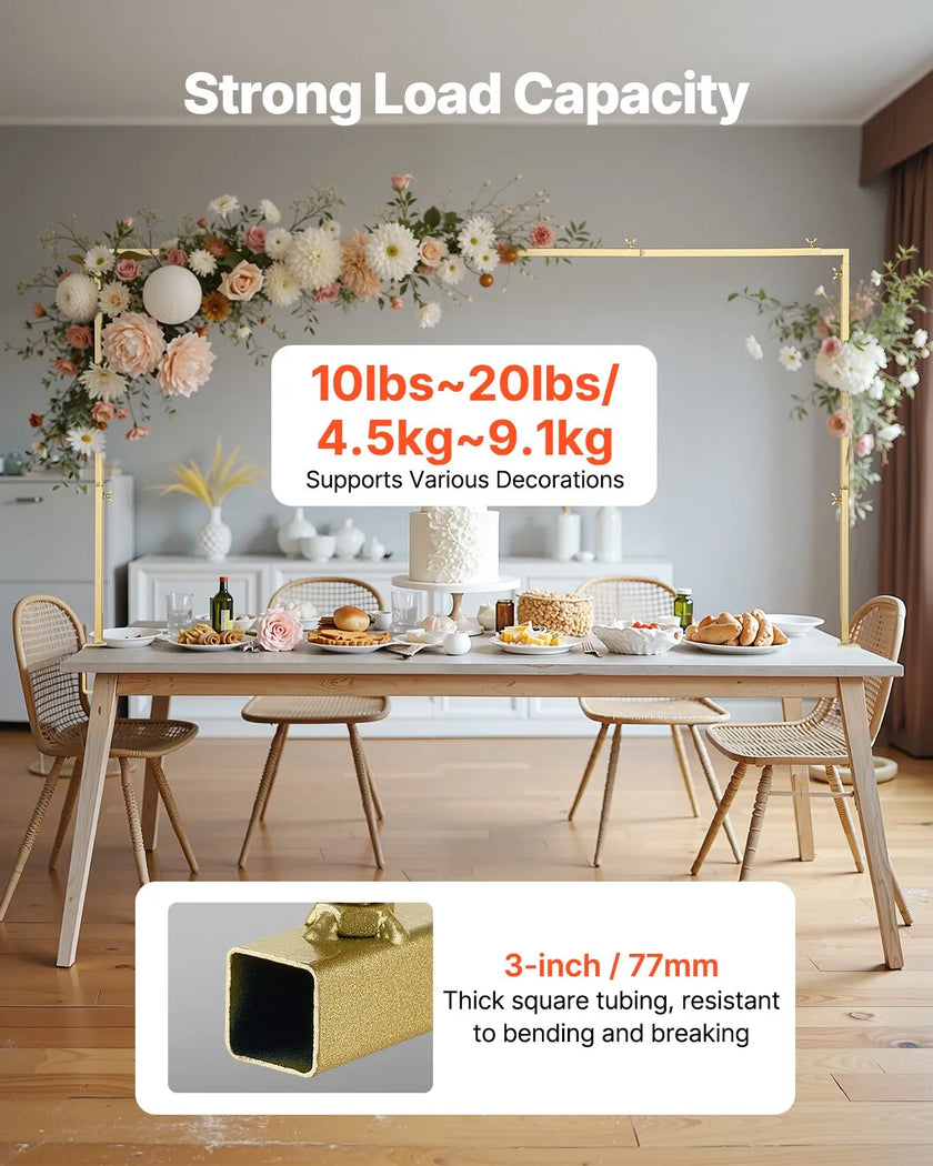 VEVOR 2Pcs Over The Table Rod Stand with Clamp Arch Frame 28-98 in L Adjustable